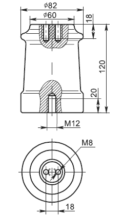 Изолятор ИО-10-3,75 I У3, II У3