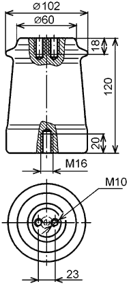 Изолятор ИО-10-7,5 У3