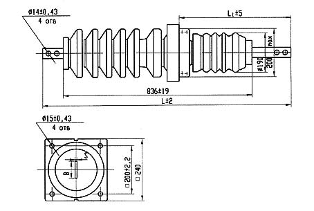 Изолятор ИП-35/400-7,5 УХЛ1