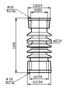 Изолятор ИОС-110-2000 М УХЛ1