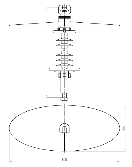 Изолятор ЛКК-160/150-II