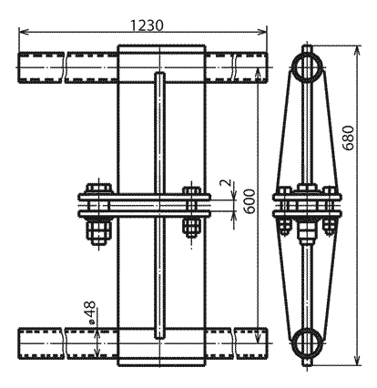 Узел крепления экранов УКЭ-22