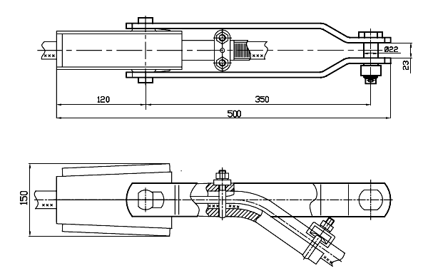 Зажим НК-120/22,4-27