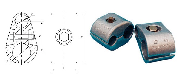 Зажим ПАБ-500-А