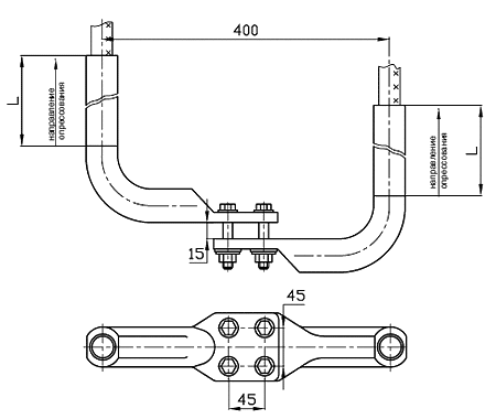 Зажим 2А4А-500-3