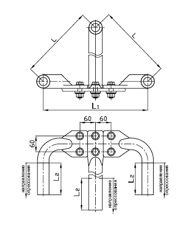 Зажим 3А2А-500-4