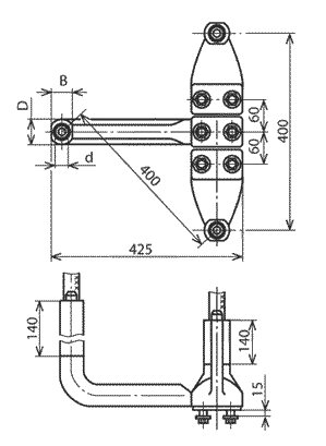 Зажим 3А2АП-500-3