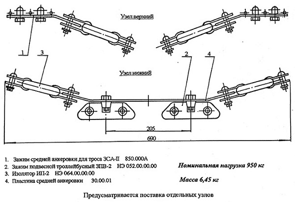 Анкеровка средняя НЭ.335.00.00.СБ